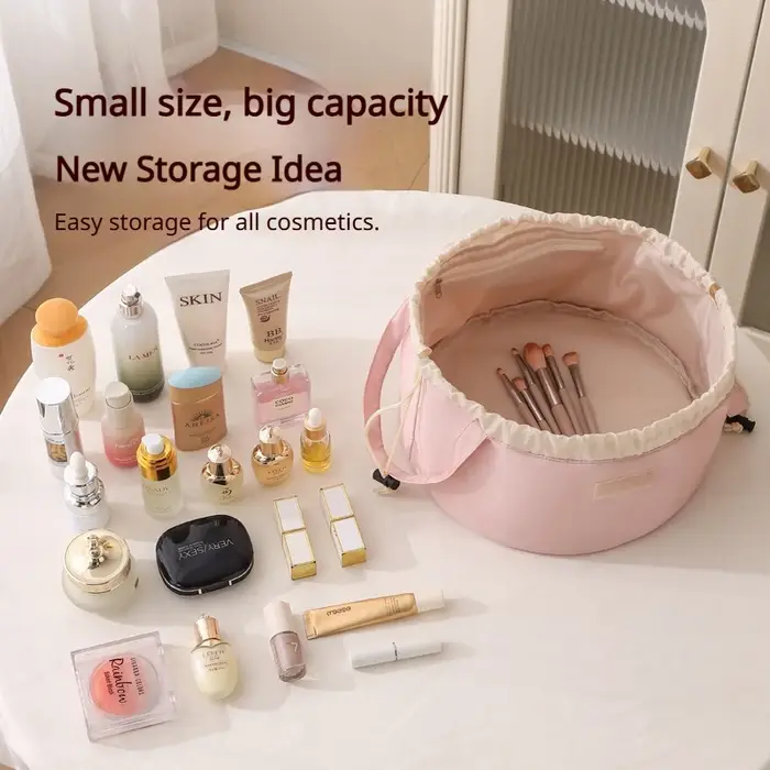Sac de maquillage à cordon de serrage