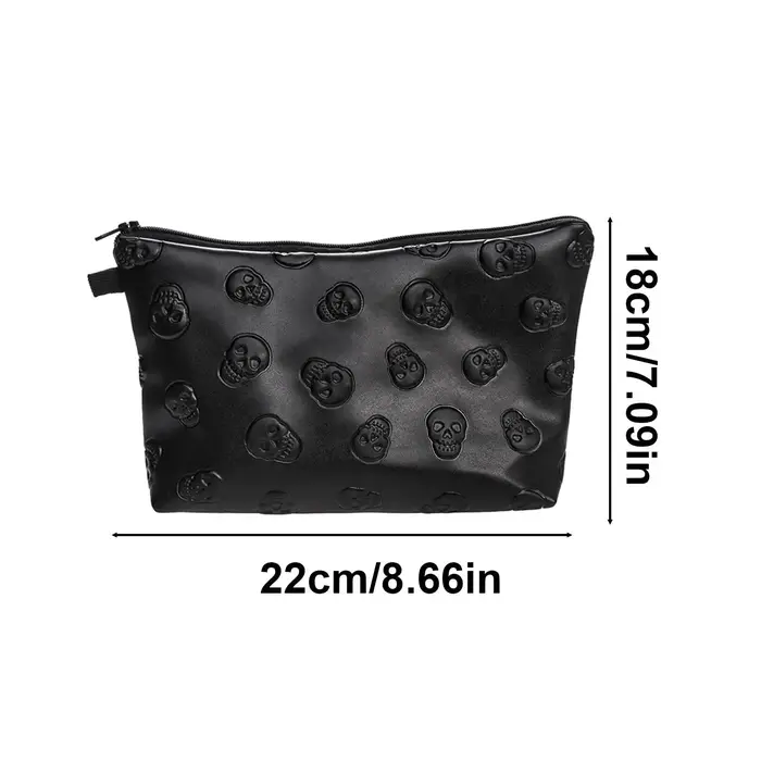 Sac à cosmétiques en cuir PU pour femmes