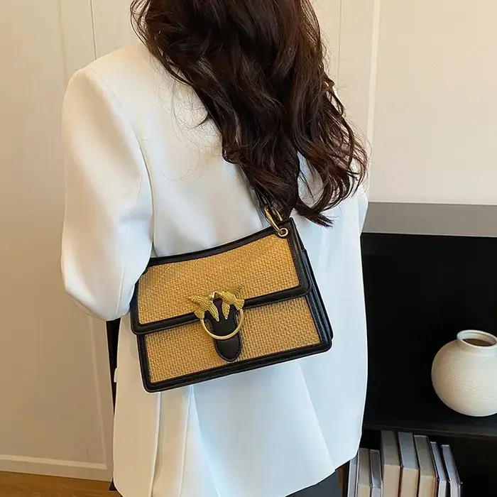 Sac à main en cuir classique pour femme, sac bandoulière de créateur tendance, sac à bandoulière élé