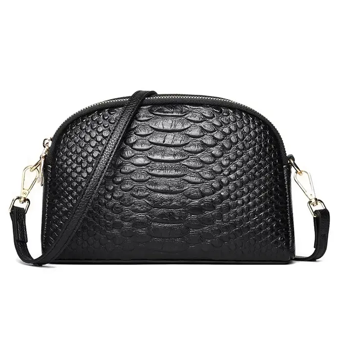 Mode 100% Sac à bandoulière en cuir véritable Simple femmes Sac à main de créateur de haute qualité