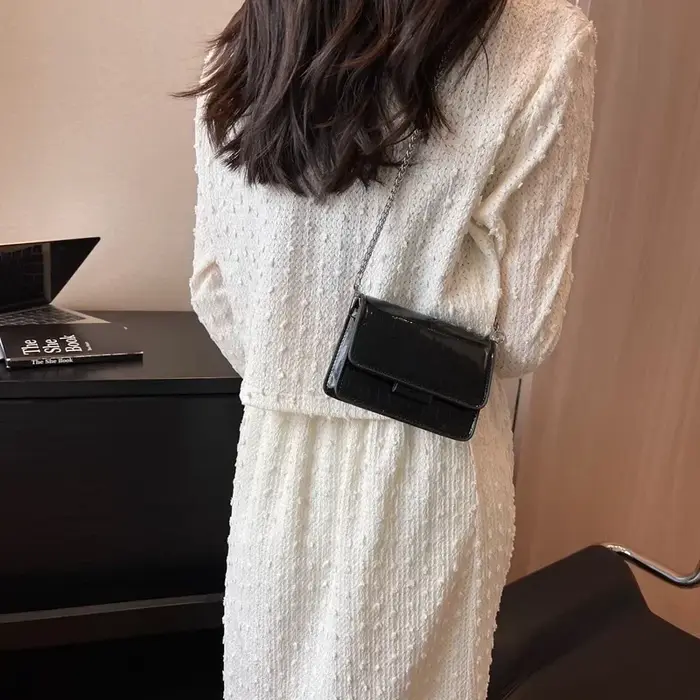 Sac à bandoulière carré mini pour femme, mode été, polyvalent, sac messager, sac bandoulière