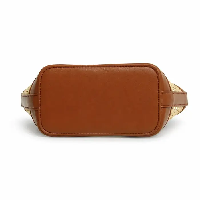 Mini sac à main en rotin pour femme