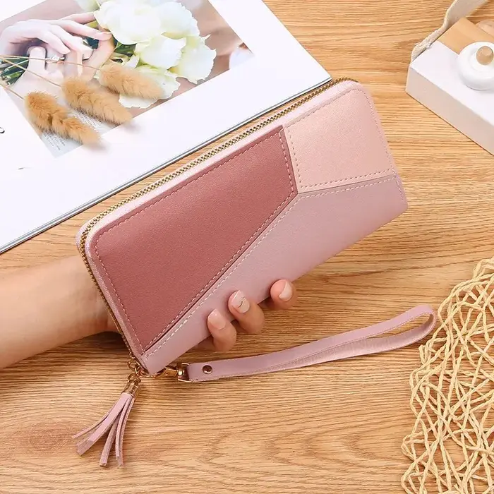Mode Zipper Portefeuilles Femmes Long Sacs À Main Porte Monnaie Cartes Titulaire PU En Cuir Billfold Portefeuille
