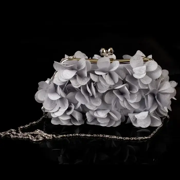 Pochette florale pour robe de mariée pour femme
