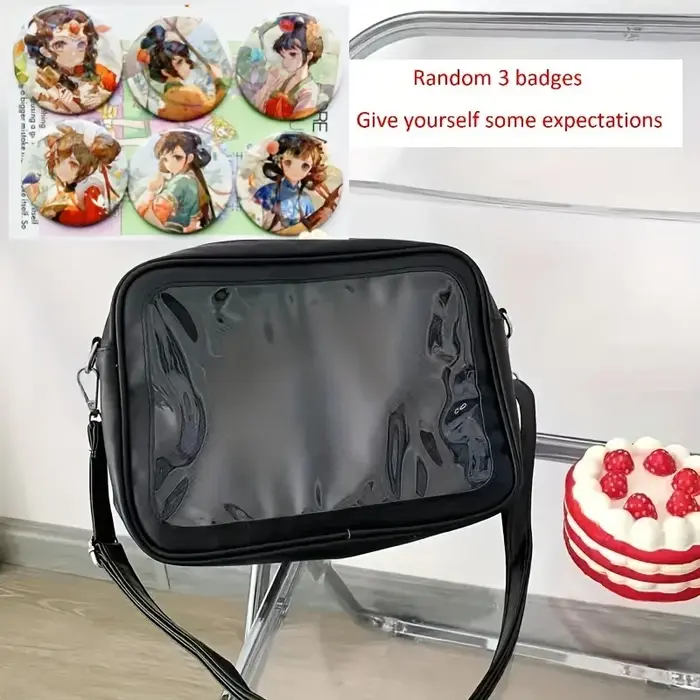 Sacs à bandoulière japonais pour lycéennes, sacs à main JK en PU, Itabag transparent pour femmes, no