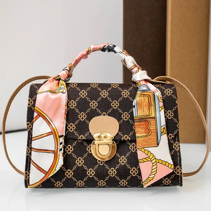 Sac à bandoulière décontracté polyvalent imprimé Floral