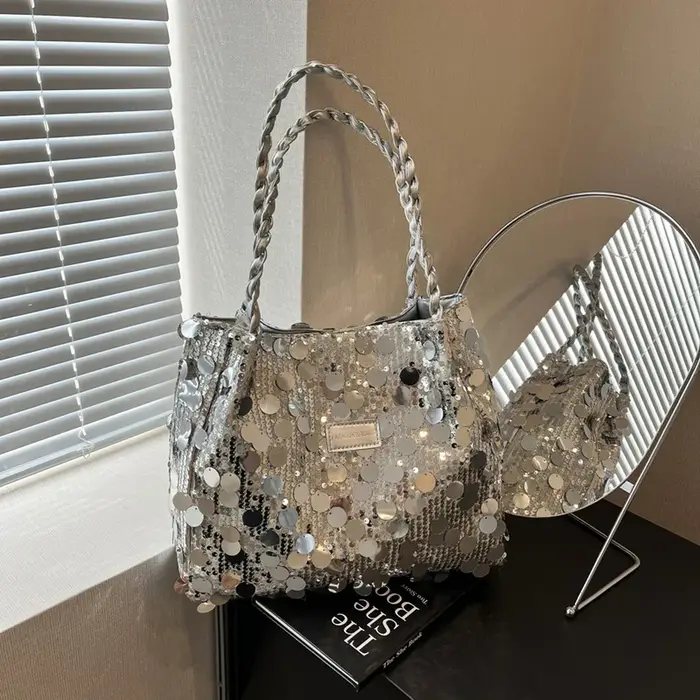 Nouveau Sac Fourre-tout Scintillant à Paillettes pour Femme