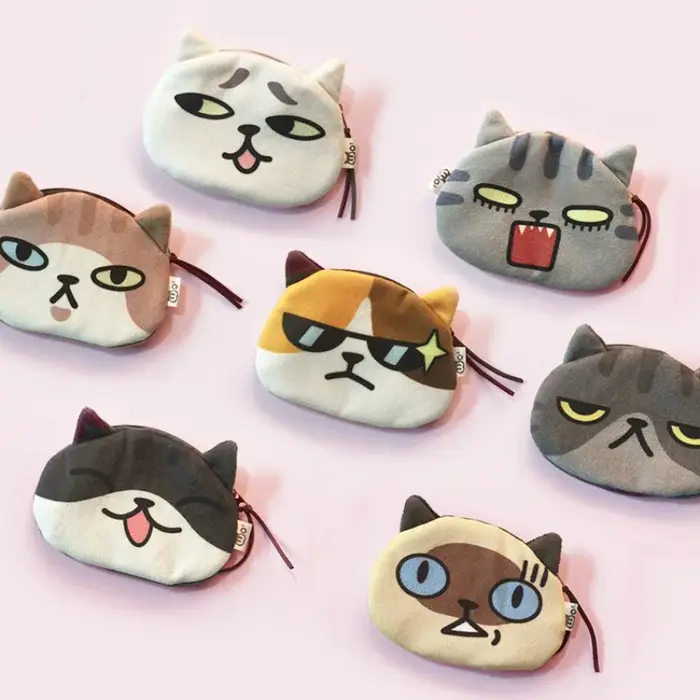 Mignon Mini chat porte-monnaie casque câble de données rouge à lèvres sac de rangement de luxe concepteur portefeuille pochette pour les femmes