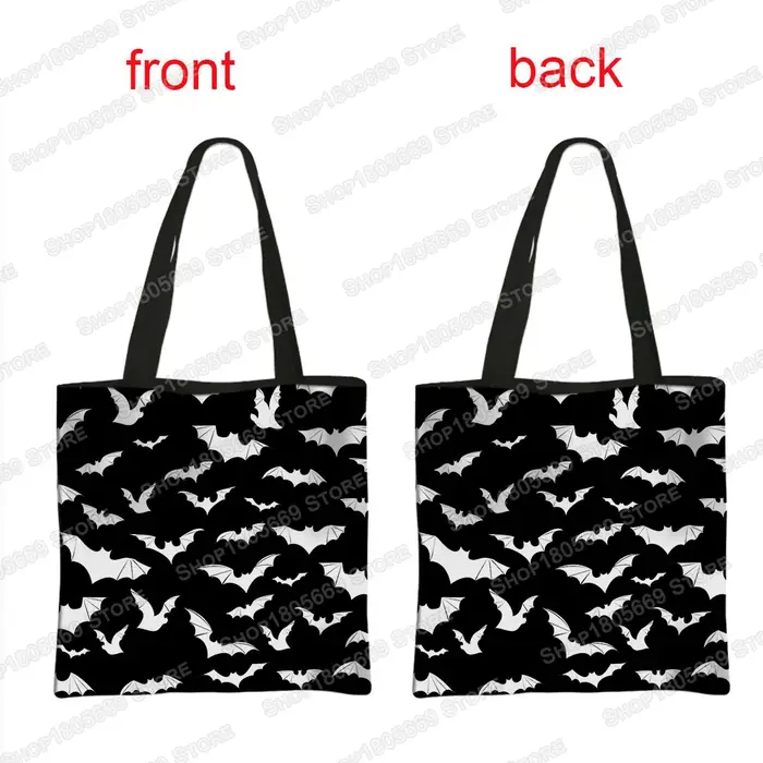 Vampire VLAD TEPES sacs à bandoulière femmes sac à main gothique chauve-souris fantôme fourre-tout décontractés sac réutilisable dames sac à provisions