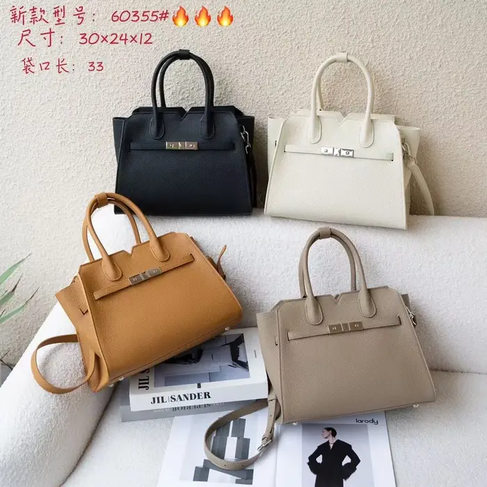 Grand sac à main en cuir de vachette pour femme