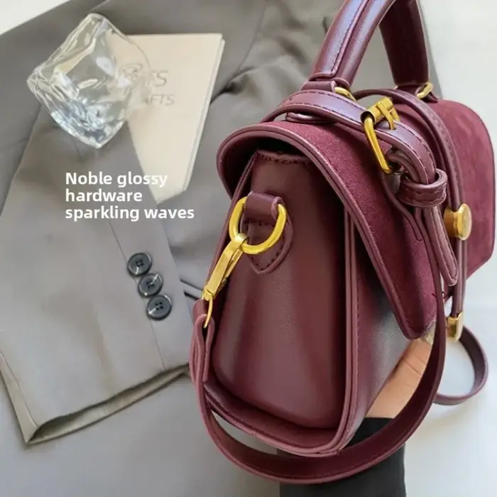 Sac à main élégant en similicuir avec bandoulière réglable