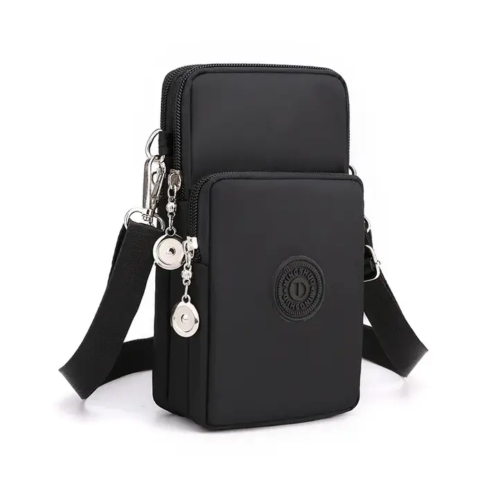 Nouveau sac à bandoulière en nylon pour femme, pochette pour téléphone portable, porte-monnaie, peti