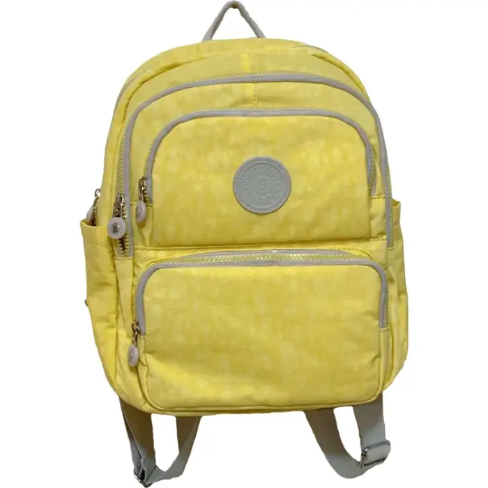 Sac à dos minimaliste jaune vif pour femme