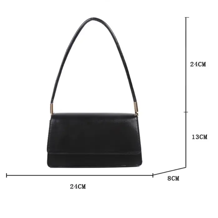 Sac à bandoulière en cuir PU pour femmes