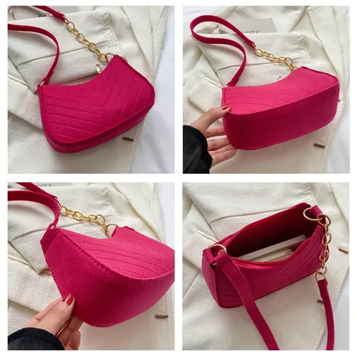Mini sac à bandoulière en feutre pour femmes