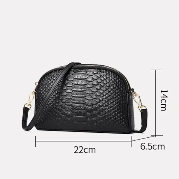 Sac à bandoulière en cuir véritable pour femme