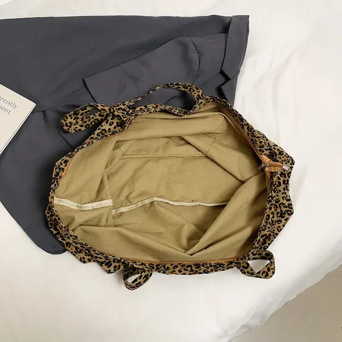 Leftside-Sac à main design léopard pour femme