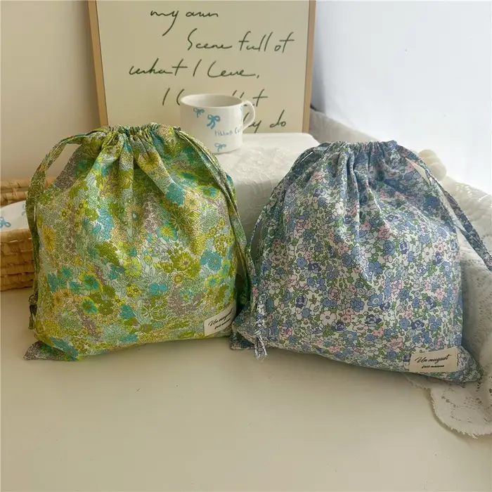 Sac de maquillage en coton