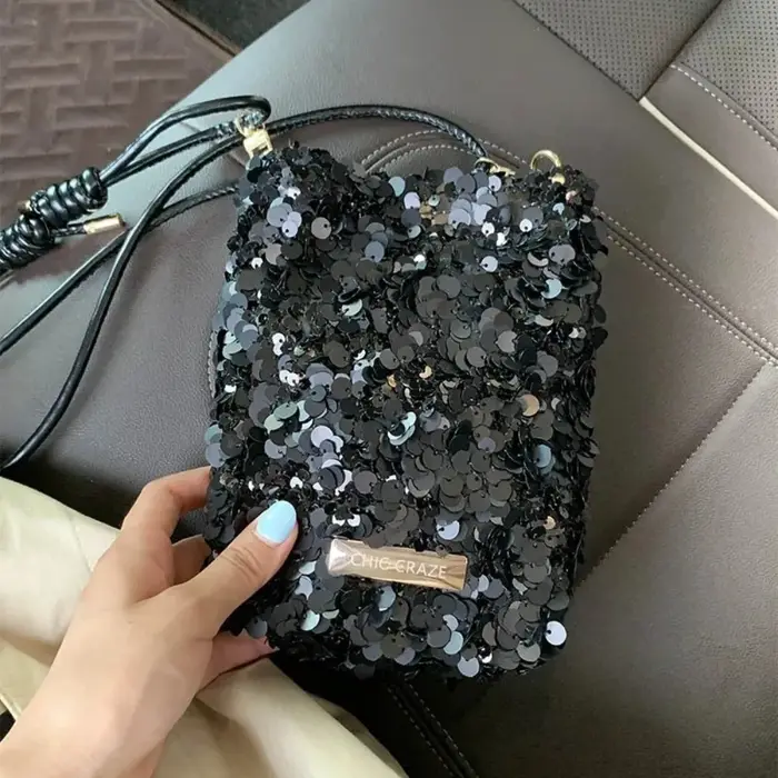 Nouveaux sacs à main pour femmes texturés à sequins 2026