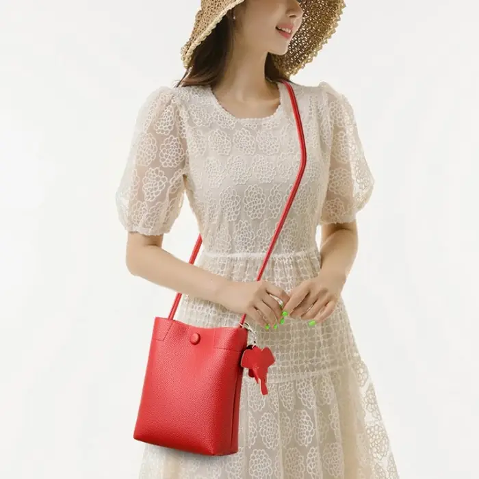 Sac messager pour femmes fabriqué en cuir riche