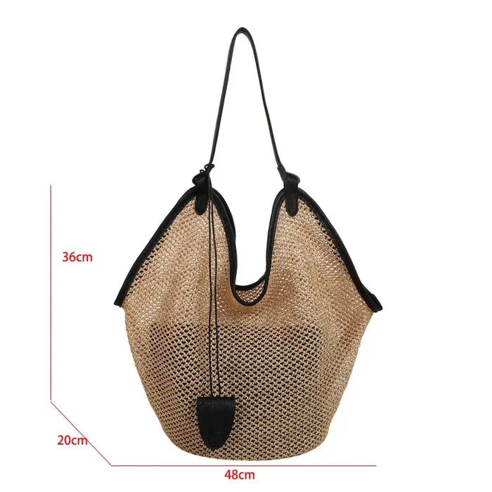 Sac à main en paille tissé à la main pour femme