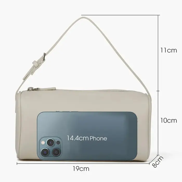 DONNAIN Mini sac à main en cuir véritable pour femme