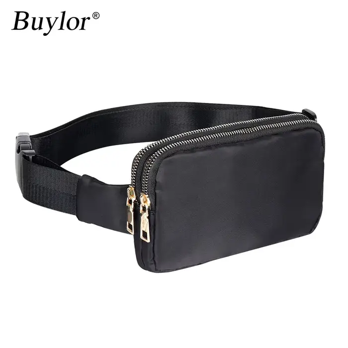 Buylor – petit sac de taille pour femmes, sac banane à fermeture éclair, sac banane de hanche, sac d