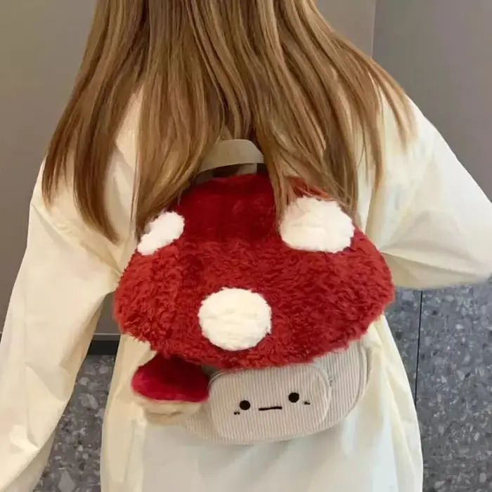 Mode dessin animé champignon sacs à dos pour femmes nouveau automne hiver