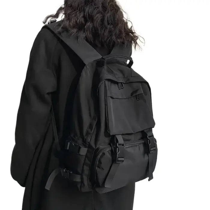 Nouveau sens de haut de gamme du cartable femme lycée campus grande capacité sac à dos travail vent sac à bandoulière mâle ins sac