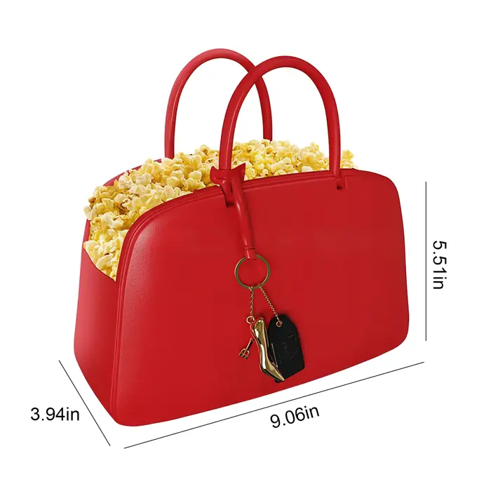 Sac à main rouge en cuir PU