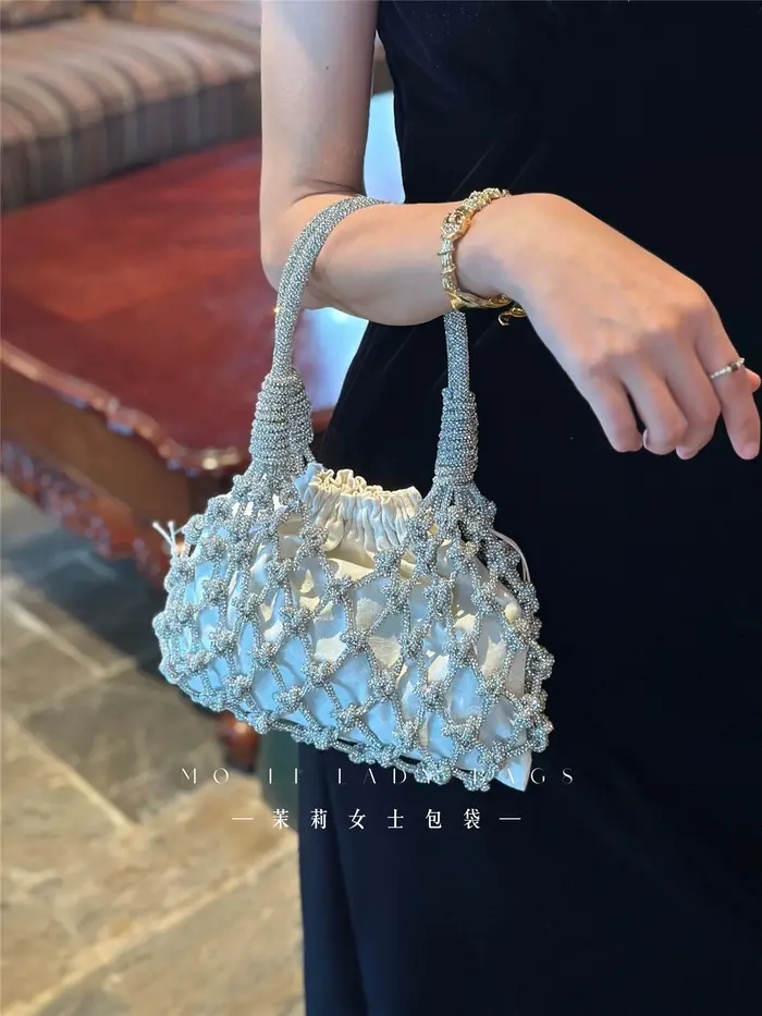 Sac carré en Satin de luxe de styliste