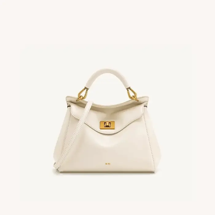 Sac à main Lucia Lock de JW PEI, unique et élégant, sac bandoulière en cuir véritable, haut de gamme et polyvalent