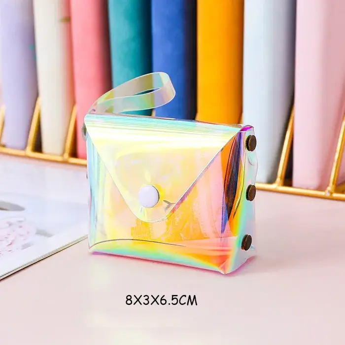 Sac cosmétique transparent au laser pour femmes