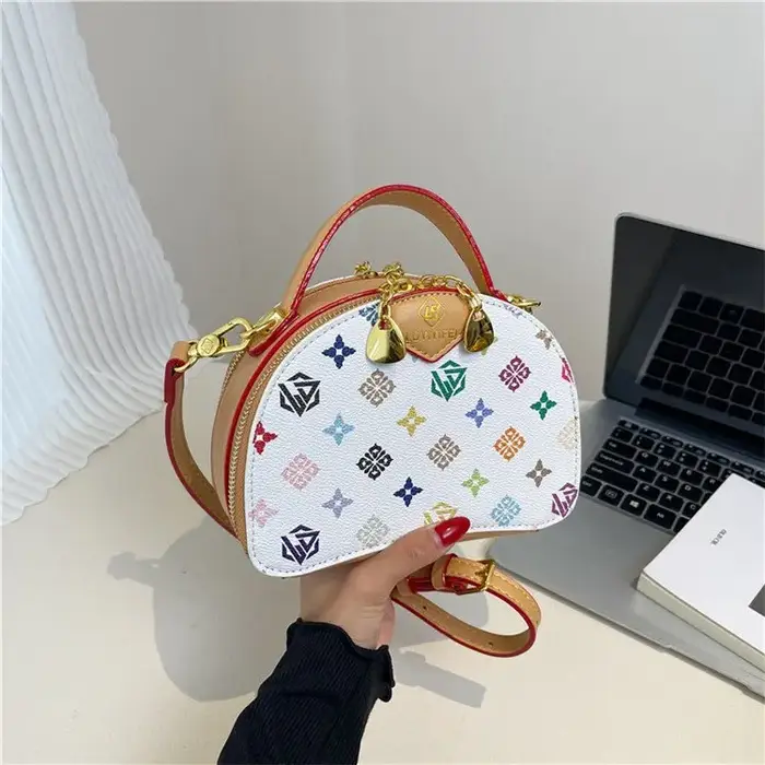 Sac à bandoulière rétro imprimé pour femme – Sac à main de haute qualité, décontracté, polyvalent, a
