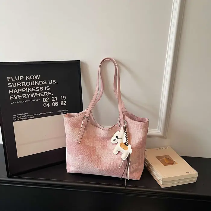 Sac fourre-tout tendance grande capacité pour femme, nouvelle collection printemps 2026, sac à main