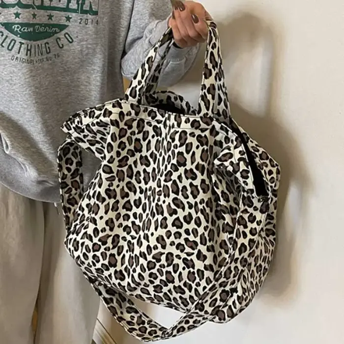 Léopard Design 2024 mode coréenne grands sacs à bandoulière pour femmes voyage sac à main dame Shopper Shopping sac