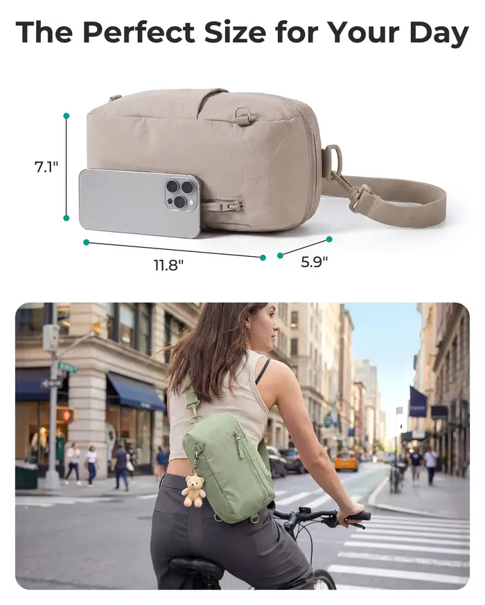 BAGSMART Petit sac à bandoulière pour femme