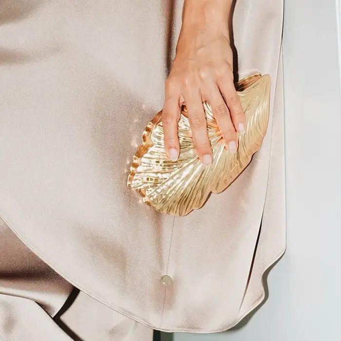 Nouveau Sac de Soirée Feuille d'Or pour Femme