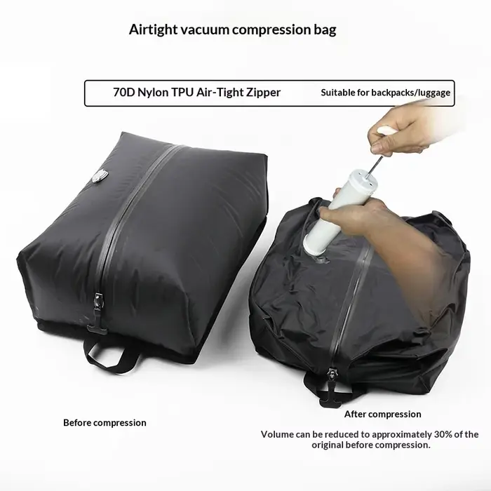 Sacs de compression sous vide portables pour les voyages