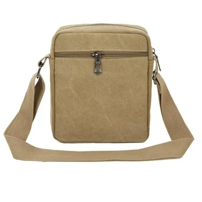 Sac à bandoulière rétro en toile pour hommes