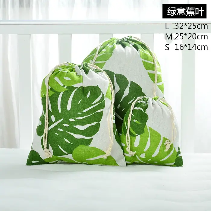 Sac de voyage décontracté en coton et lin