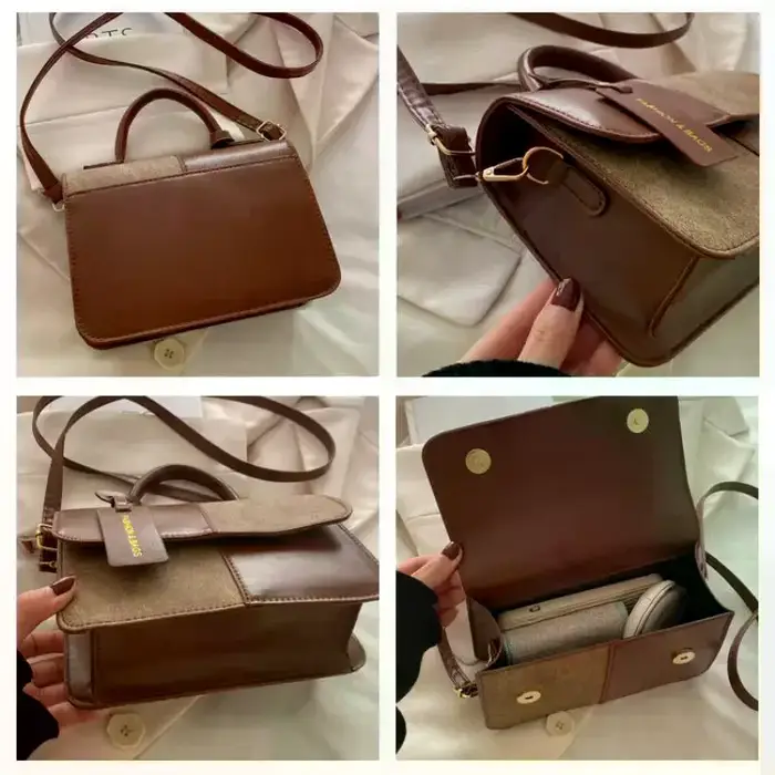 Sac fourre-tout tendance pour femme en cuir PU
