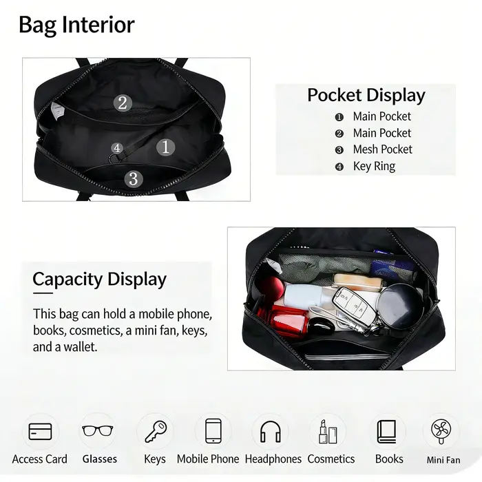 Sac fourre-tout en nylon