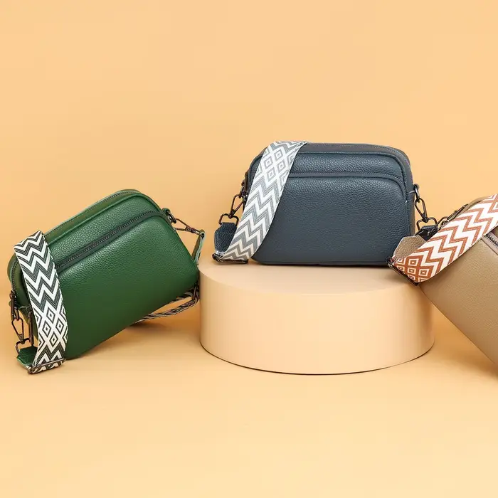Sac bandoulière tendance pour femme avec 2 sangles