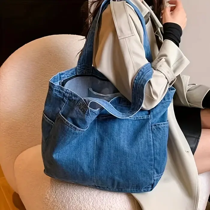 Sac fourre-tout en Denim Vintage