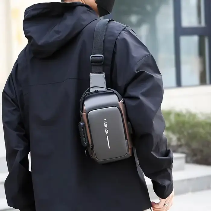 Sac à bandoulière élégant pour hommes – Tissu Oxford durable
