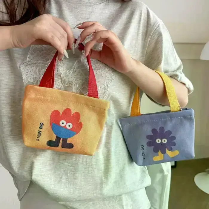 Sac à main en toile mini style coréen pour femmes
