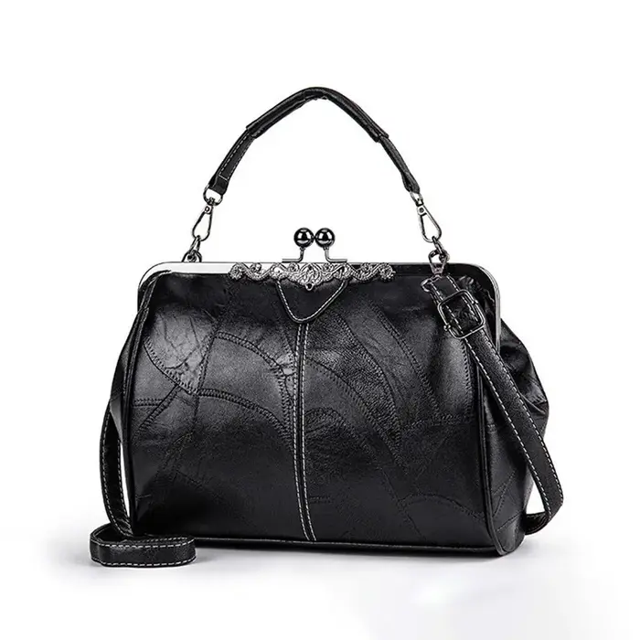 Nouveau Sac à Main Femme 2025 – Sac Bandoulière Rétro Britannique Grande Capacité en Cuir Huilé Souple – Sac Fourre-tout