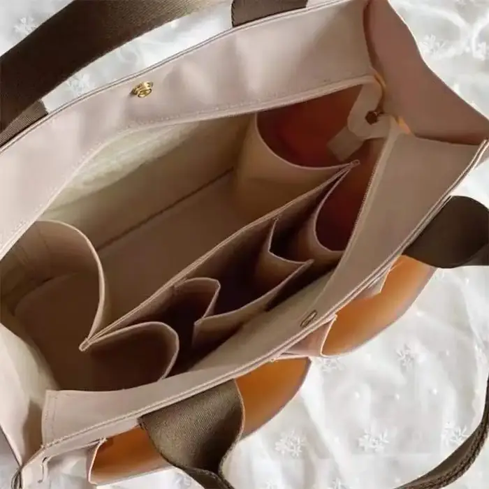 Sac à main pour maman à plusieurs compartiments, grande capacité, en toile, sac multifonctionnel pour femmes, sac à bandoulière pour mamans 01-SB-mmdlfb