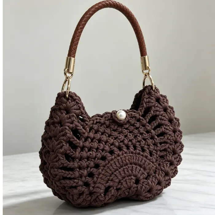 Sac à main pour femme, sac de style bohème, nouveau sac en crochet fait main, sac de navetteur, trousse de toilette, sac portable, sac de plage